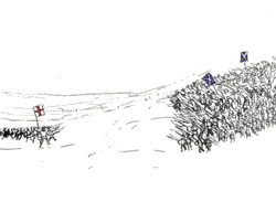An enormous Scottish army is defeated by the English at Flodden