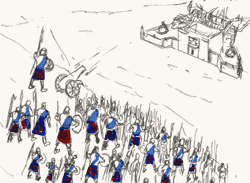Stapleton's attack on Fort Augustus in 1745