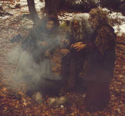 The three witches prophecy great things for Banquo's family